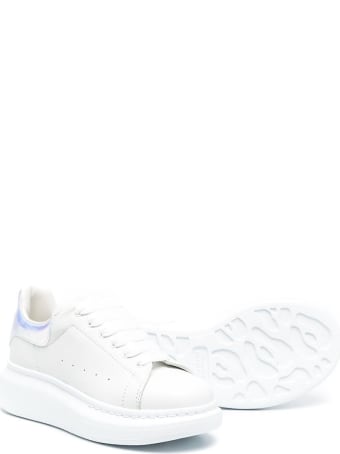 Alexander McQueen Oversize Leather Sneakers With Contrast Insert