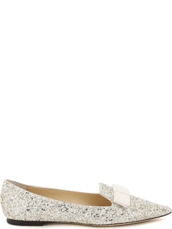 Jimmy Choo Gala Glitter Ballet Flats