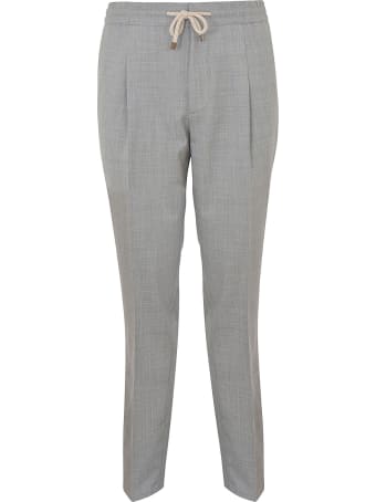 Brunello Cucinelli Drawstring Waist Plain Trousers