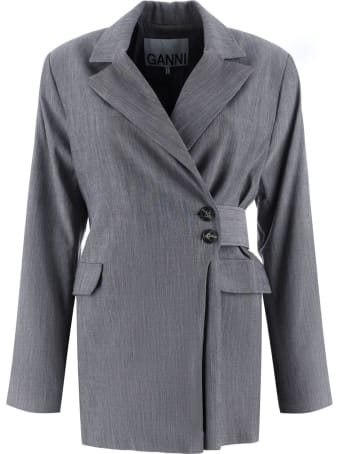 Ganni Melange Blazer