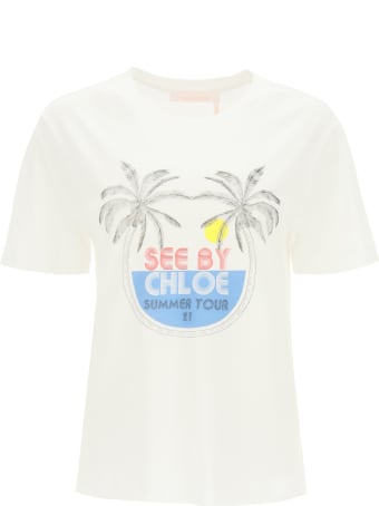 See by Chloé Summer Tour Print T-shirt