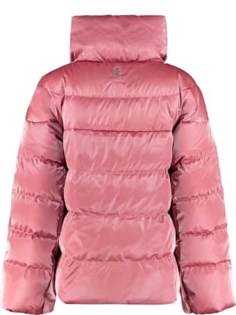 Add Iridescent Effect Nylon Down Jacket