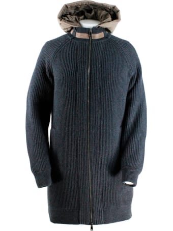 Brunello Cucinelli Cashmere Outerware + Down Vest Inside