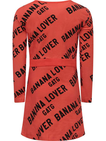 Gardner and the Gang Red "banana Lover" Dress For Girl