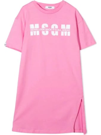 MSGM Dress Model T-shirt With Print