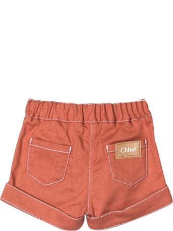 Chloé Brick Shorts Chloé Kids