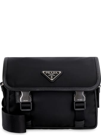 Prada Nylon And Leather Bag