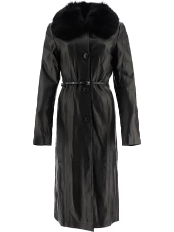 Saks Potts Charlot Leather Coat