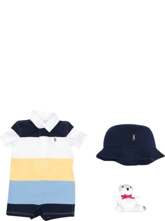 Ralph Lauren Multicolor Horizontal Striped Romper