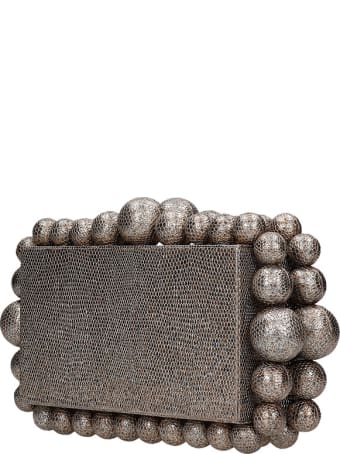 Cult Gaia Eos Clutch In Silver Acrylic
