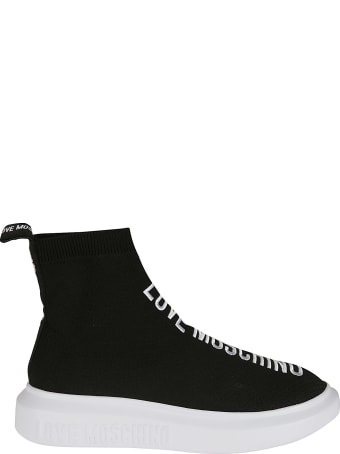 Love Moschino Embroidered Sock Sneakers