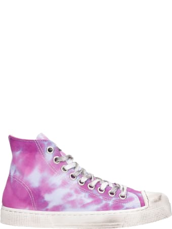 Gienchi J.m High Sneakers In Viola Canvas