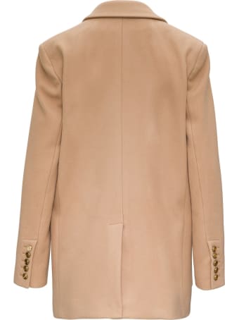 Balmain Six-button Blazer In Camel Color