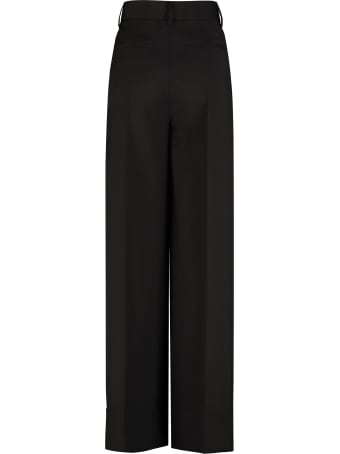 MSGM Wool Wide-leg Trousers