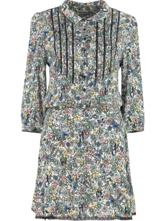 Zadig & Voltaire Raspail Gathered Printed Dress