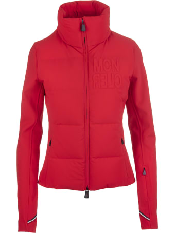 Moncler Grenoble Woman Red Padded Cardigan