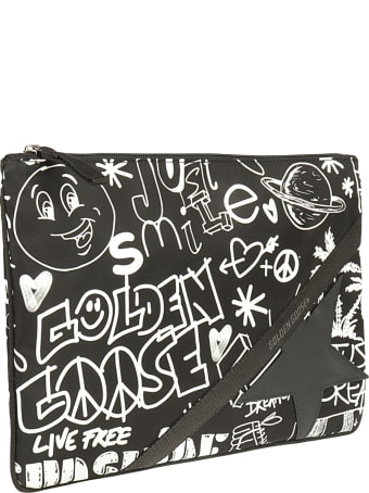 Golden Goose Journey Pouch Large Printed Journey Nylon Body