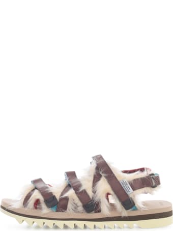 SUICOKE Fur Sandals