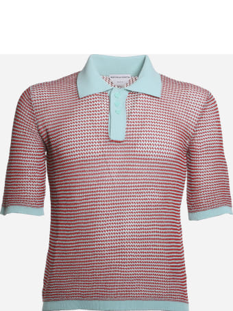 Bottega Veneta Loose Weave Polo Made Of Cotton