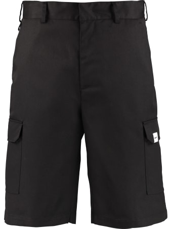 MSGM Cotton Bkend Multi-pocket Bermuda Shorts