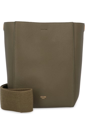 Celine Sangle Leather Bucket Bag