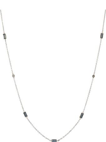 Lo Spazio Jewelry Lo Spazio Aquamarine and Diamond Necklace