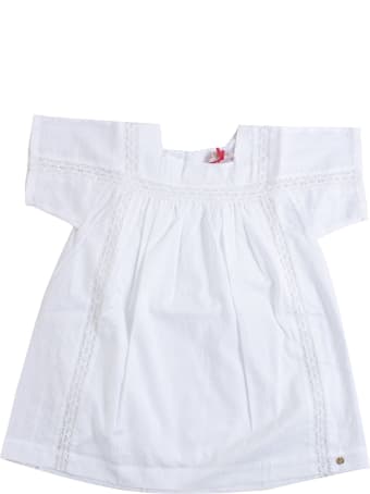 Lili Gaufrette Little Girl Dress With Embroidery