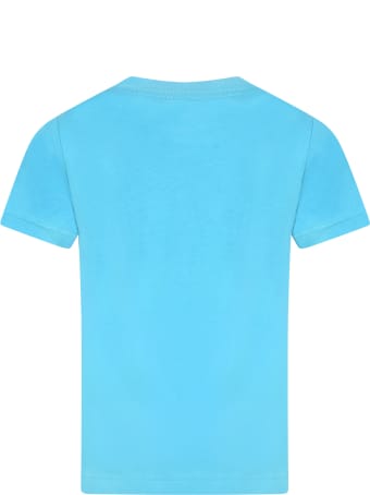 Levi's Light Blue T-shirt For Kids With Logo