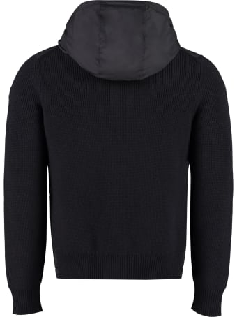 Moncler Cardigan With Padded Front Panel