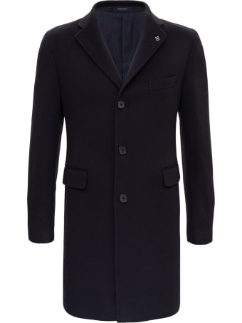 Tagliatore Single-breasted Coat In Cashemre Cloth