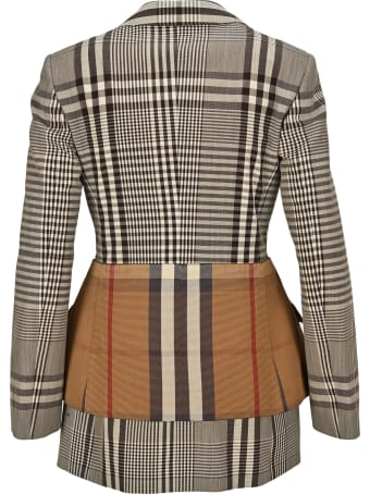 Burberry London Basque Detail Tailored Jacket