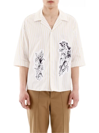 Goetze Striped Ted Shirt With Patch