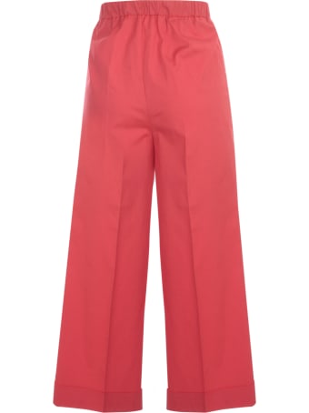 Kiltie & Co. Cotton Stretch Straight Cropped Elastic Pants