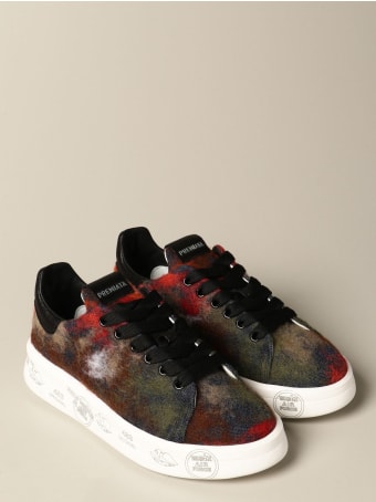 Premiata Sneakers Belle Premiata Sneakers In Denim And Wool