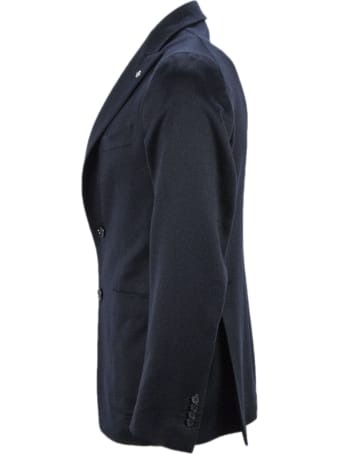 Tagliatore Blue Camel Hair Blazer