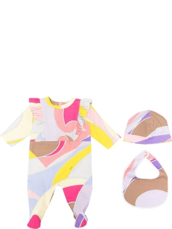 Emilio Pucci Suit, Bib And Beanie Set