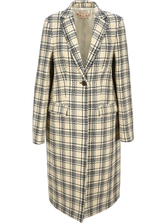 Marni Checked Single-breasted Coat
