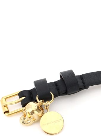 Alexander McQueen Double Wrap Skull Bracelet