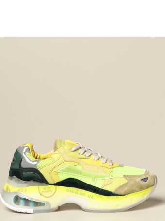 Premiata Sneakers Sharky Premiata Sneakers In Suede And Mesh