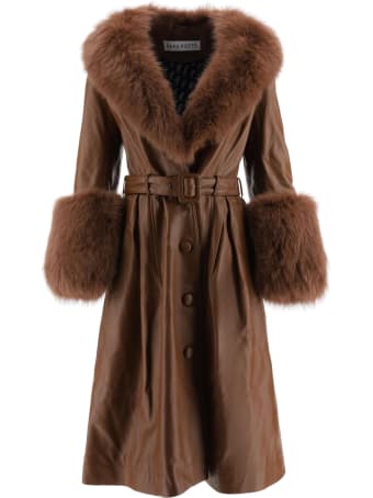 Saks Potts Foxy Leather Coat