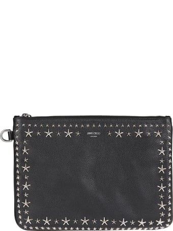 Jimmy Choo Black Leather Pouch