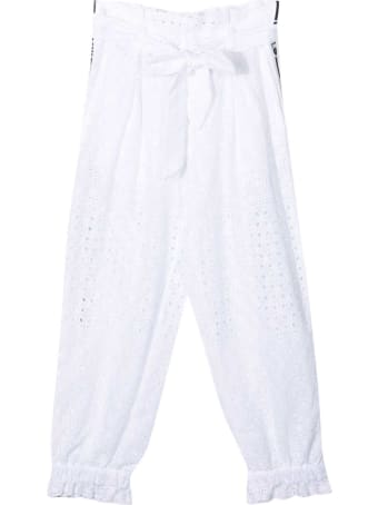 Monnalisa Sporty White Trousers
