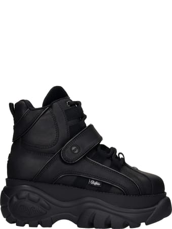Buffalo Sneakers In Black Leather