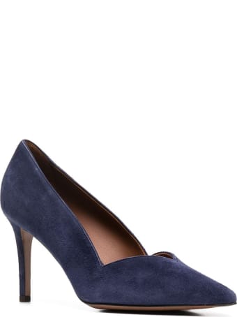 L'Autre Chose Blue Suede Pumps