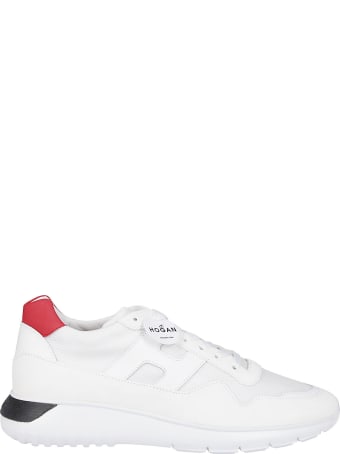 Hogan White Leather Interactive Sneakers