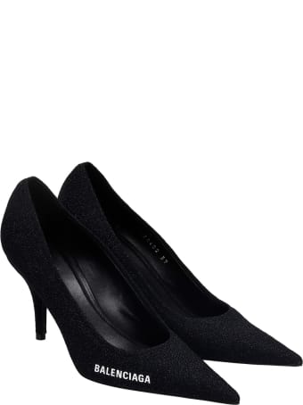 Balenciaga Pumps In Black Synthetic Fibers