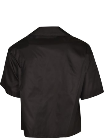Prada Chest Logo Plaque Shirt