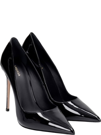 Le Silla Deco Eva 120 Pumps In Black Patent Leather