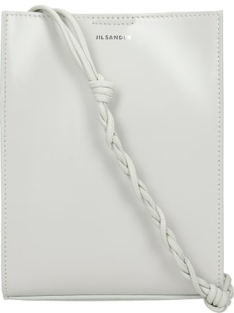 Jil Sander Tangle Shoulder Bag In Green Leather