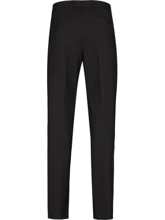 MSGM Virgin Wool Tailored Trousers